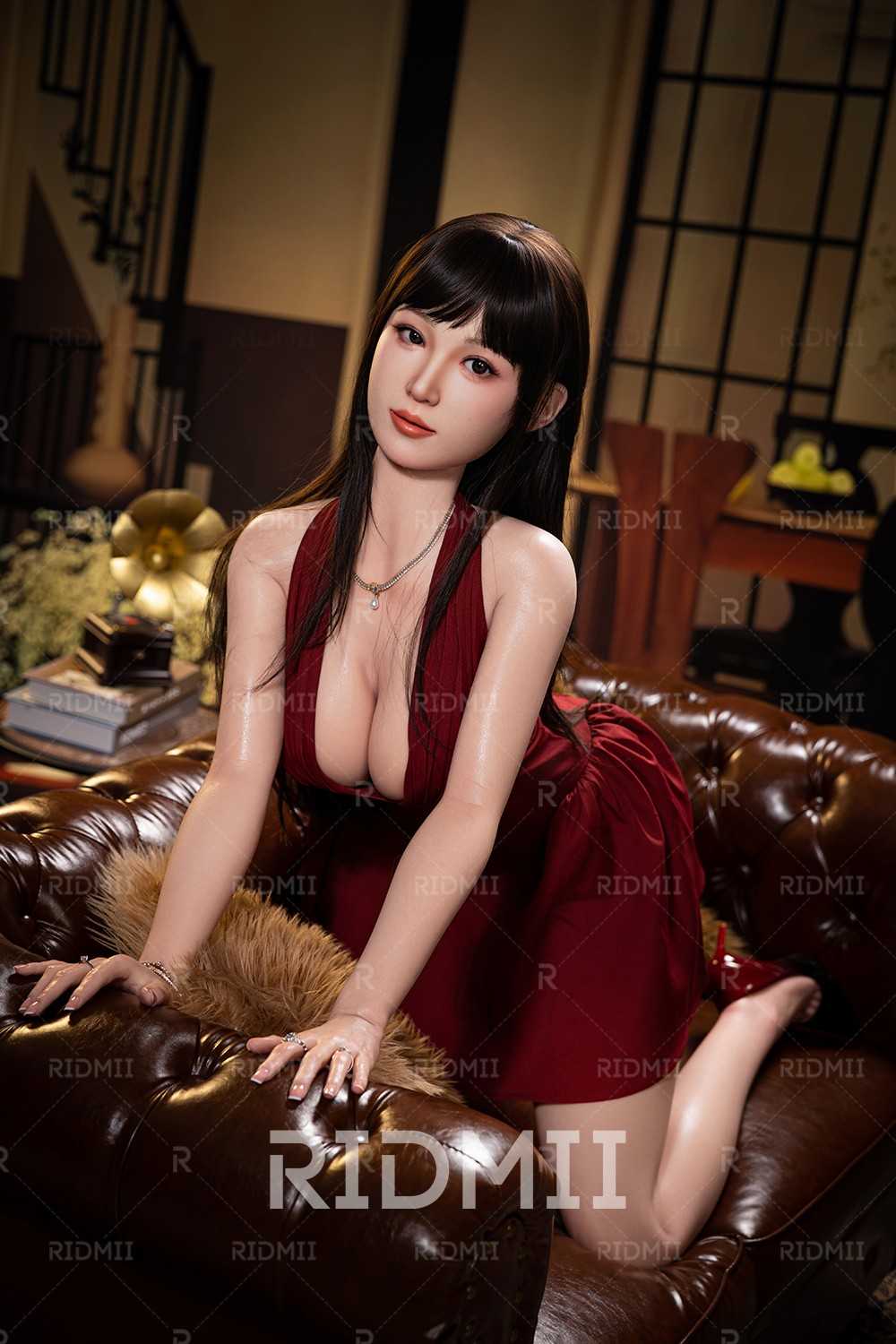 163cm (5ft3") Asian APP Controlled Silicone Head & TPE Body Sex Doll - Hain