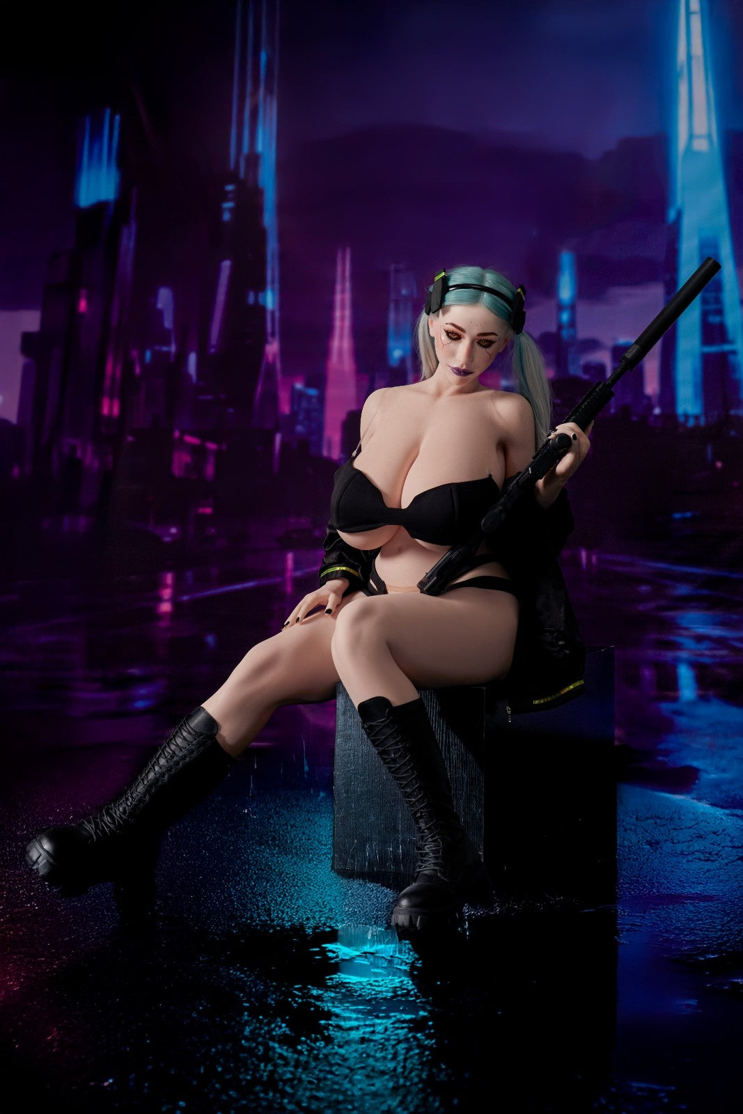 161cm (5ft3") BBW Fantasy Goth Silicone Sex Doll - I-Cup – Tasha