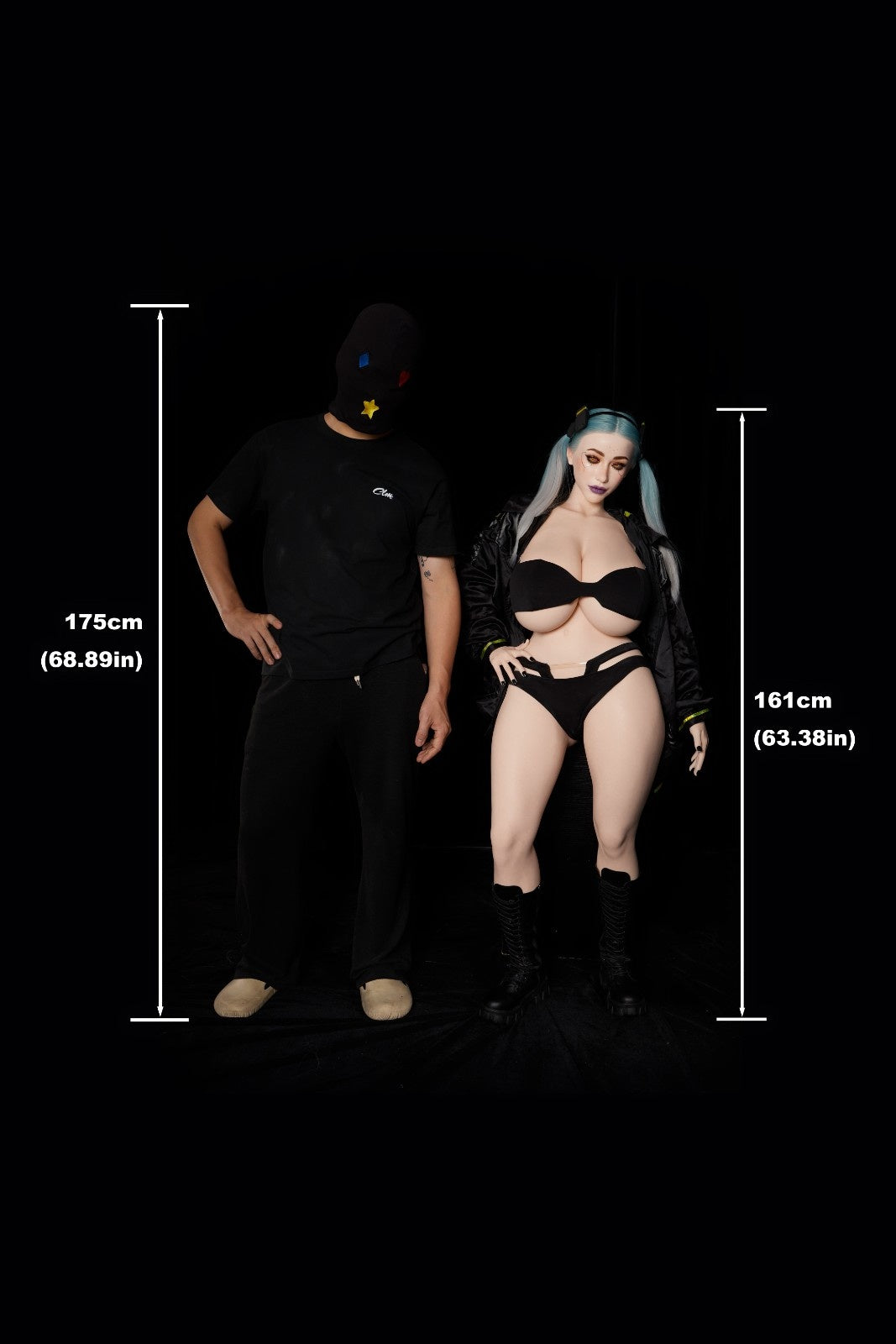 161cm (5ft3") BBW Fantasy Goth Silicone Sex Doll - I-Cup – Tasha