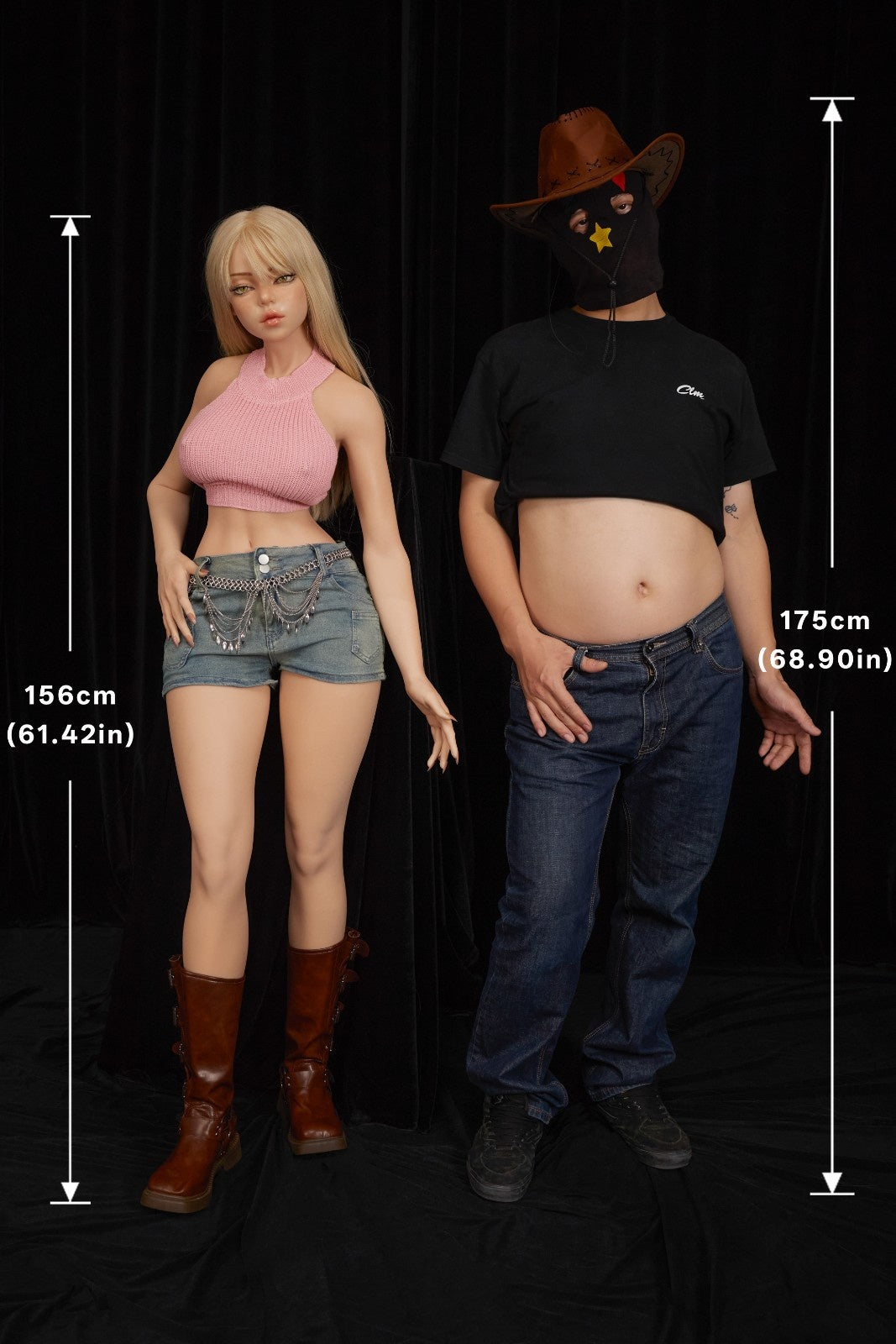 156cm (5ft1") CLM ULW - Blonde Cowgirl Silicone Sex Doll - F-Cup – Rhea