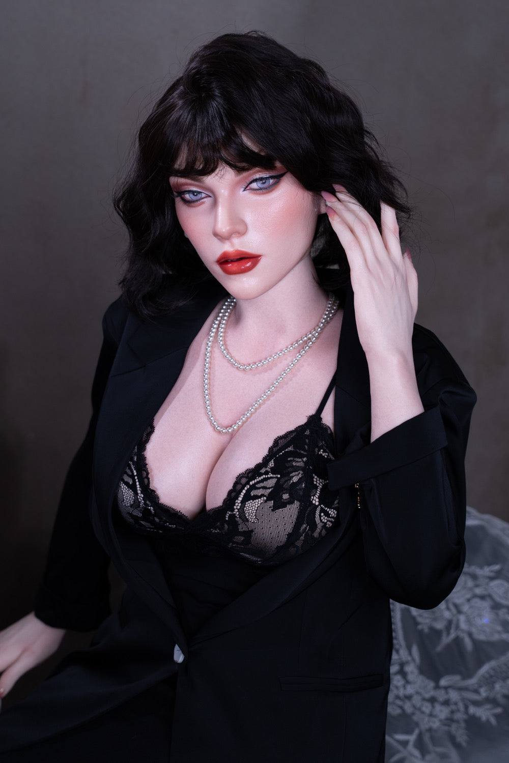 163cm (5ft4") Short Hair Goth Silicone Sex Doll – Annabel Posh