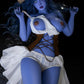 AIBEI 160cm (5ft2") Witch Blue Skin TPE Sex Doll Head #225 - Elowen