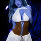 AIBEI 160cm (5ft2") Witch Blue Skin TPE Sex Doll Head #225 - Elowen