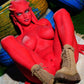 Doll Castle 160cm (5ft3") Zombie Sex Doll in Red Skin - Devilish - In Stock | US Only
