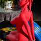 Doll Castle 160cm (5ft3") Zombie Sex Doll in Red Skin - Devilish - In Stock | US Only