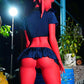 Doll Castle 160cm (5ft3") Zombie Sex Doll in Red Skin - Devilish - In Stock | US Only