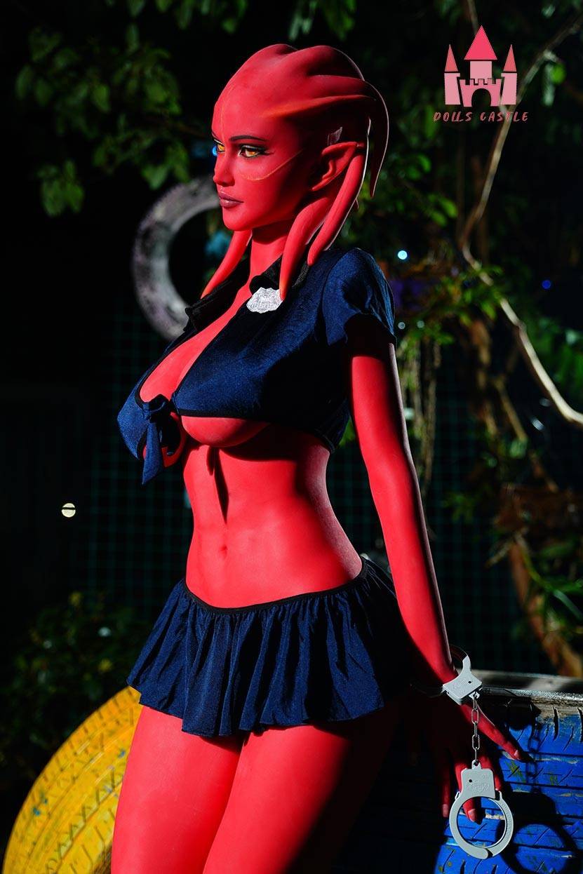 Doll Castle 160cm (5ft3") Zombie Sex Doll in Red Skin - Devilish - In Stock | US Only