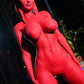 Doll Castle 160cm (5ft3") Zombie Sex Doll in Red Skin - Devilish - In Stock | US Only