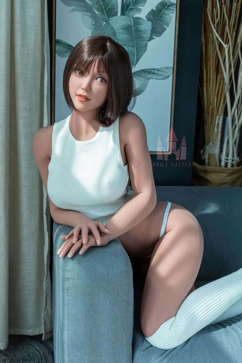 Doll Castle 163cm (5ft7") Short Hair Asian Girl TPE Sex Doll with Fixed Vagina- E-Cup - In Stock | US Only