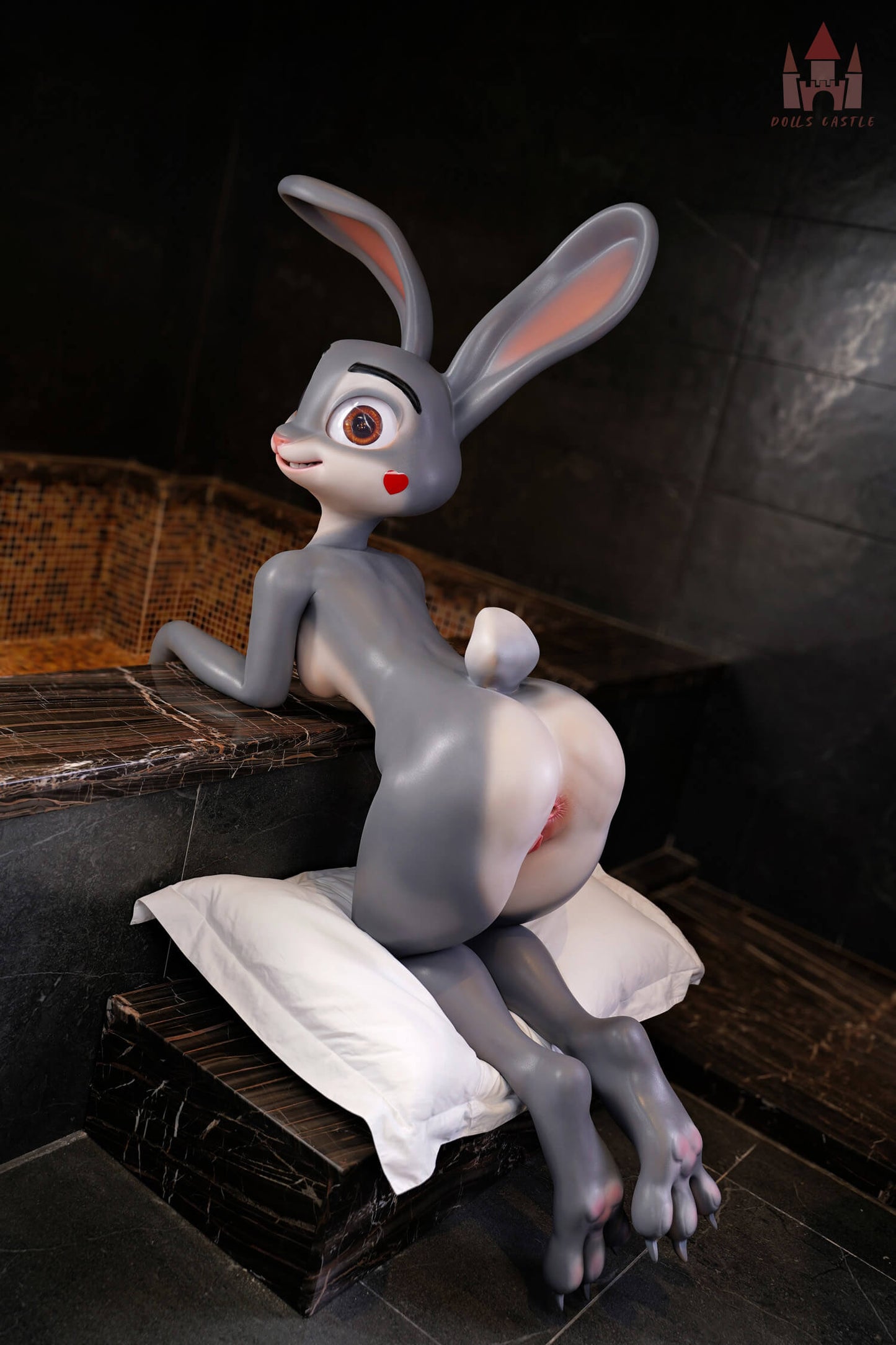 Doll Castle 168cm (5ft5") Rabbit Fantasy Silicone Sex Doll - A-Cup - Rabby - In Stock | US Only