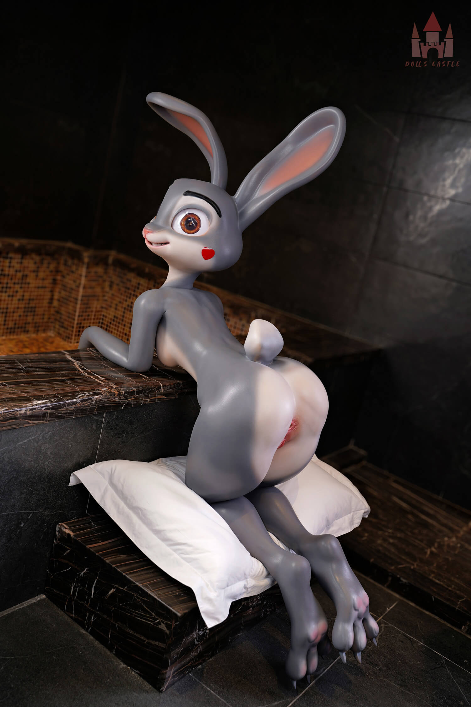 Doll Castle 168cm (5ft5") Rabbit Fantasy Silicone Sex Doll - A-Cup - Rabby - In Stock | US Only