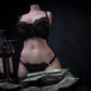 Erovenus 45cm (17.7") LoveNestle Series in Black Lingerie Silicone Doll - Madison
