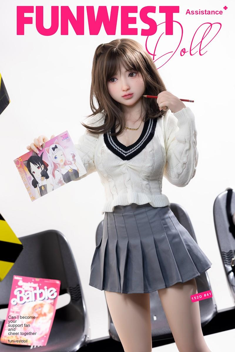 FunWest Doll 152cm (4ft9") Asian TPE Sex Doll – Slim & Tender Fantasy Girl - D-Cup - Amy