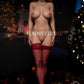 FunWest Doll 155cm (5ft1”) Blonde Bombshell TPE Sex Doll in Elegant Red Lingerie- F-Cup - Bella - In Stock | EU Only