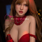 FunWest Doll 155cm (5ft1")  Blonde TPE Sex Doll in Elegant Red Lingerie - F-Cup - In Stock | US Only
