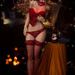 FunWest Doll 155cm (5ft1")  Blonde TPE Sex Doll in Elegant Red Lingerie - F-Cup - In Stock | US Only