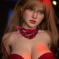 FunWest Doll 155cm (5ft1")  Blonde TPE Sex Doll in Elegant Red Lingerie - F-Cup - In Stock | US Only