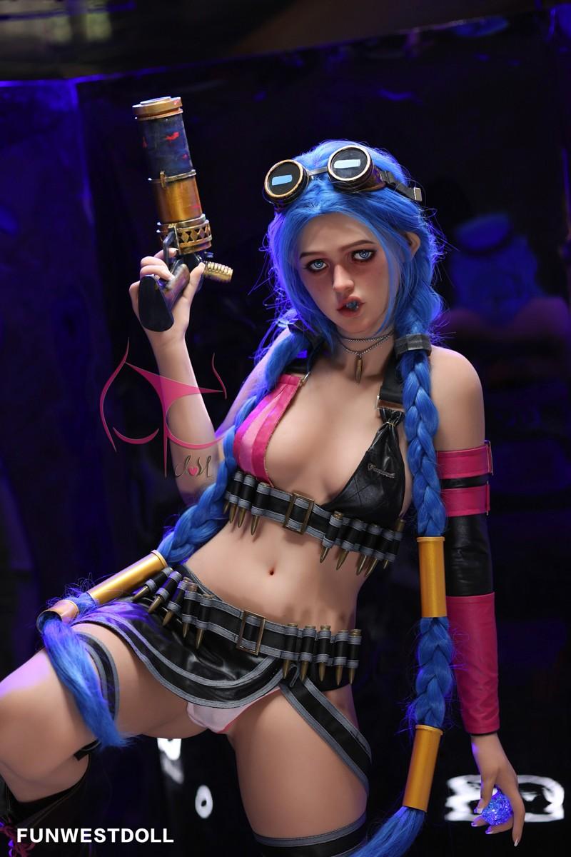 FunWest Doll 159cm (5ft2") A-Cup Jinx Cosplay Premium Tpe Sex Doll - Assos - In Stock | USA