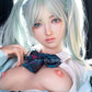 FunWest Doll 159cm (5ft2") Anime Cosplay Silicone Sex Doll - Sky Blue Hair - A-Cup - Amy - In Stock | US Only