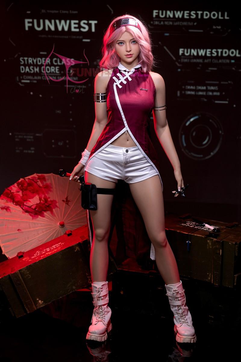 FunWest Doll 159cm (5ft2") Wonderland Pink Hair Anime Sex Doll - A-Cup - Alice - In Stock USA