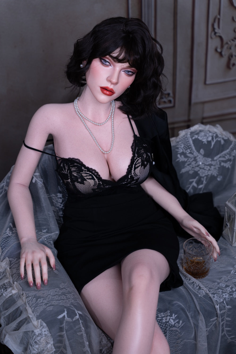 163cm (5ft4") Short Hair Goth Silicone Sex Doll – Annabel Posh