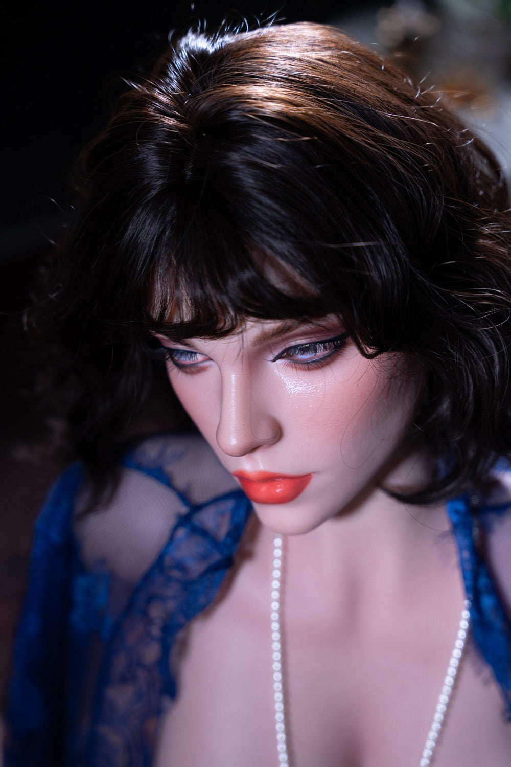 163cm (5ft4") Short Hair Goth Silicone Sex Doll – Annabel Posh