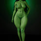 70cm (27.6") Green Witch Mini Silicone Sex Doll – Renee