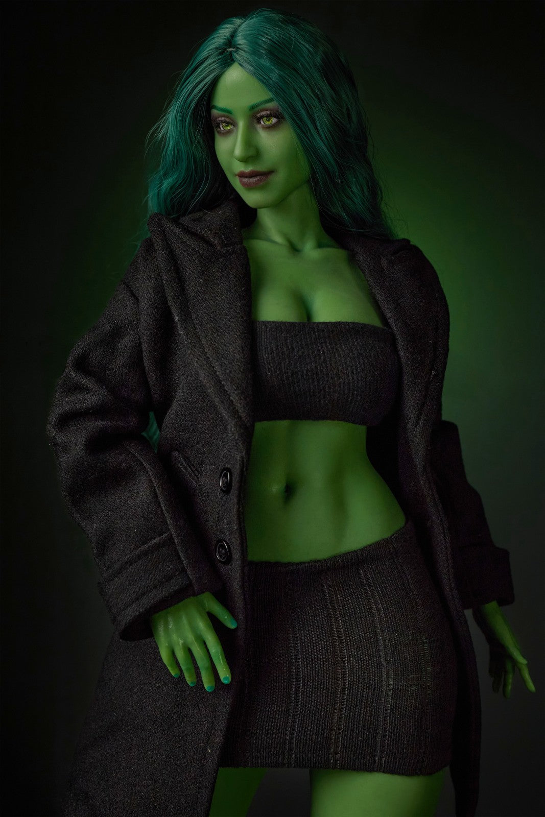 70cm (27.6") Green Witch Mini Silicone Sex Doll – Renee