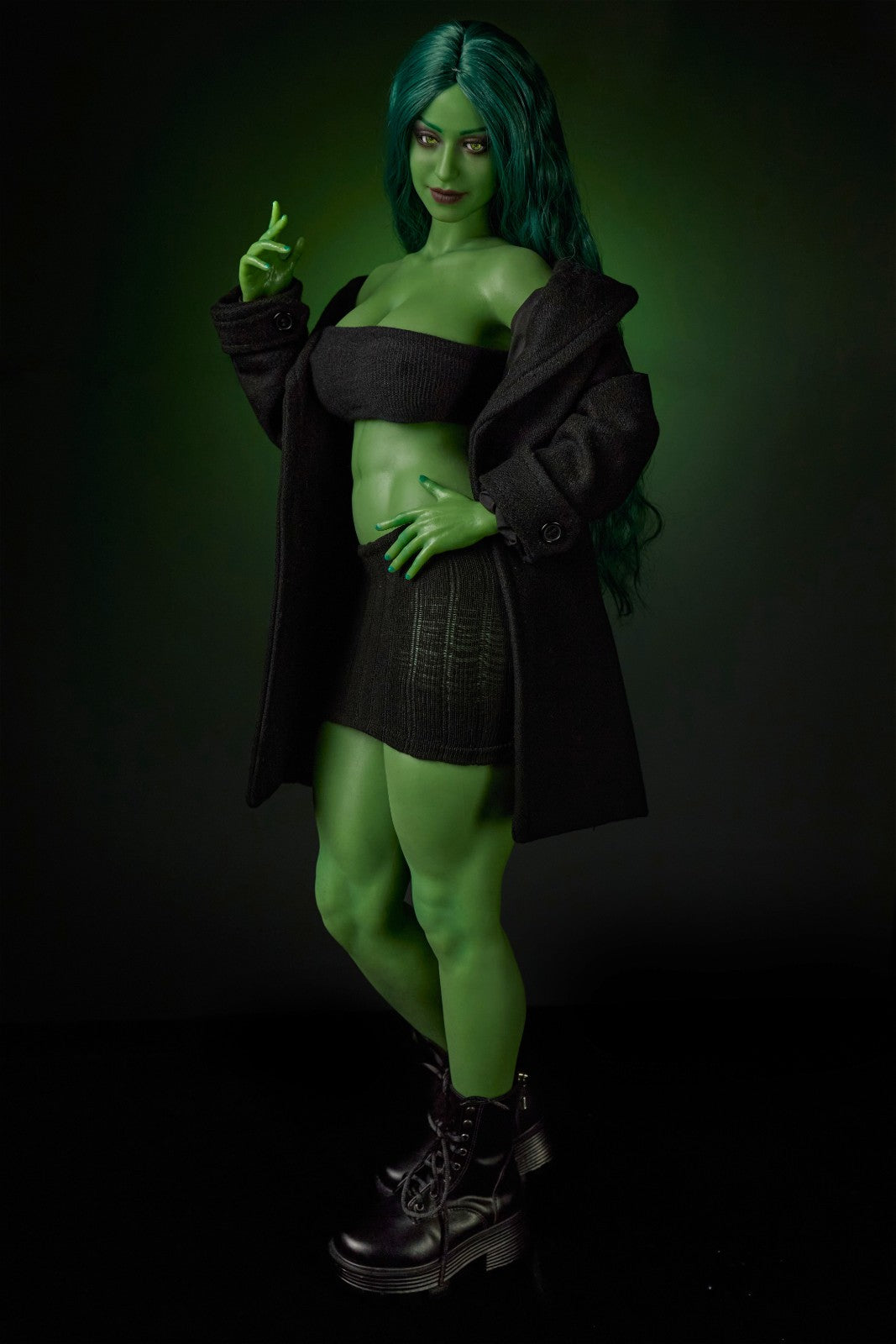 70cm (27.6") Green Witch Mini Silicone Sex Doll – Renee