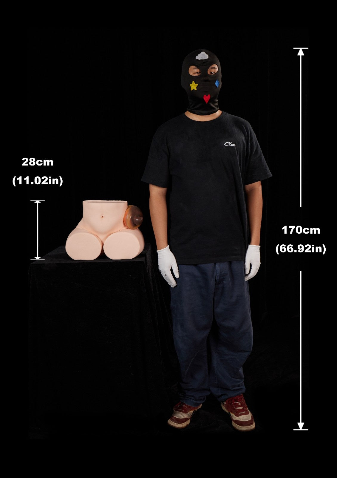 34cm (13.4") Pony Silicone Butt Torso – PA-Peppy