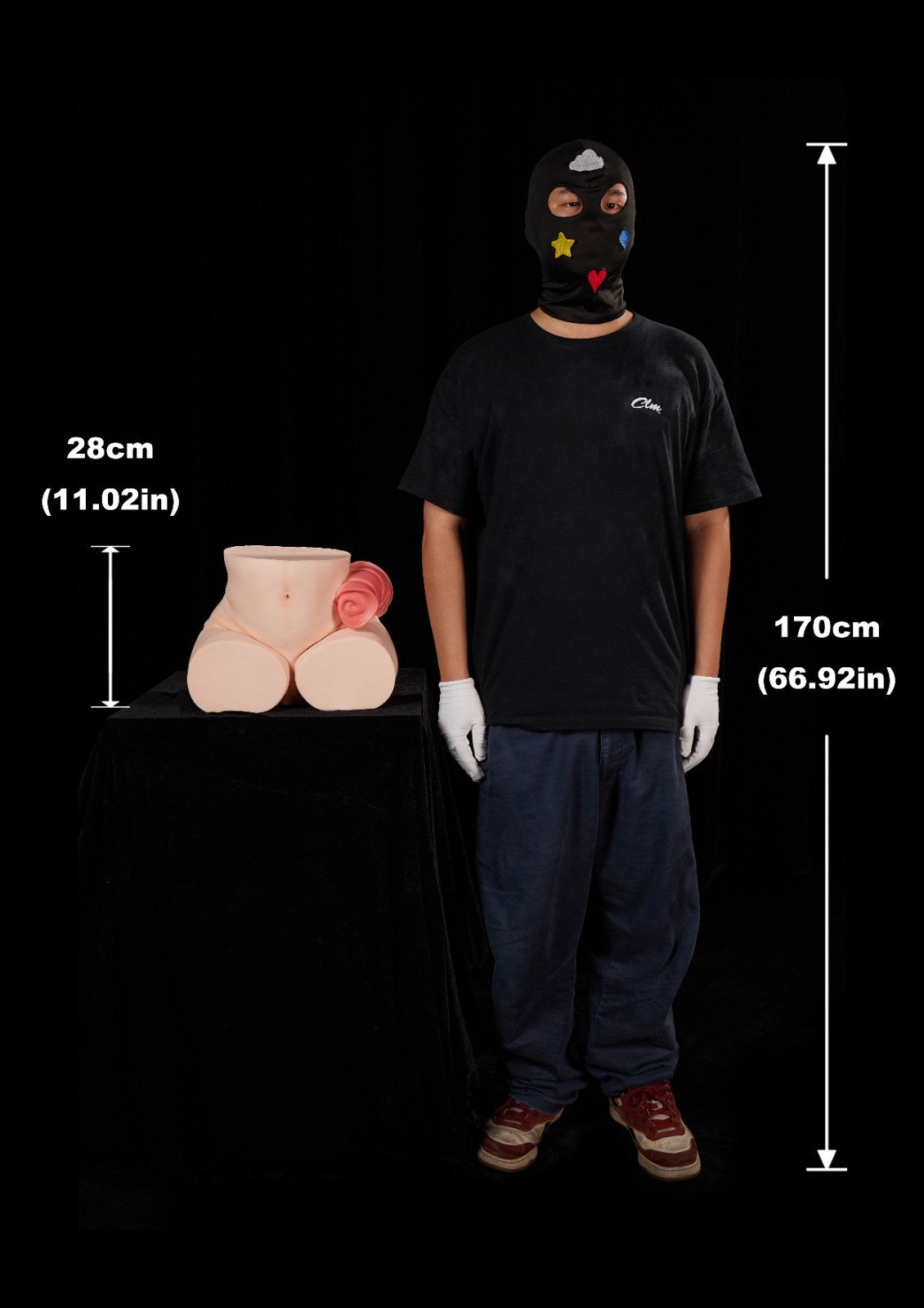 34cm (13.4") My Pony Silicone Butt Torso – PA-Ray