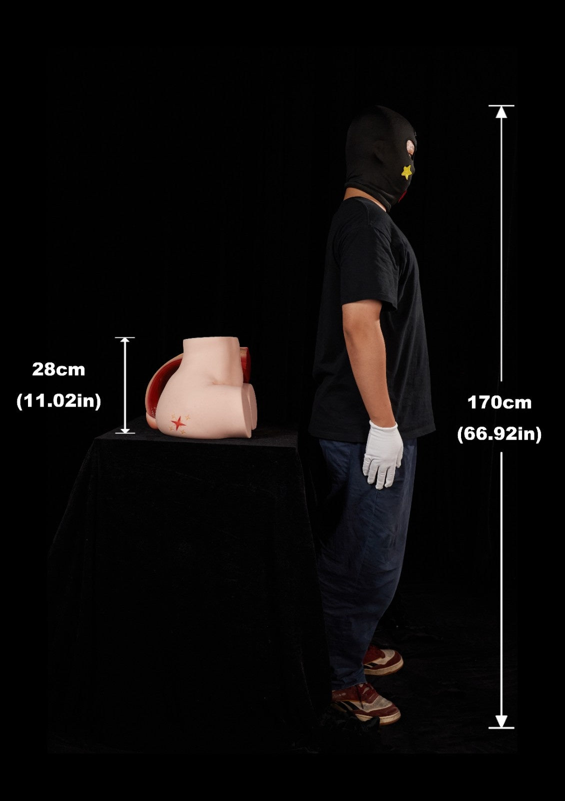 34.5cm (13.6") Silicone Gel Filled Butt Torso – PA-Theory