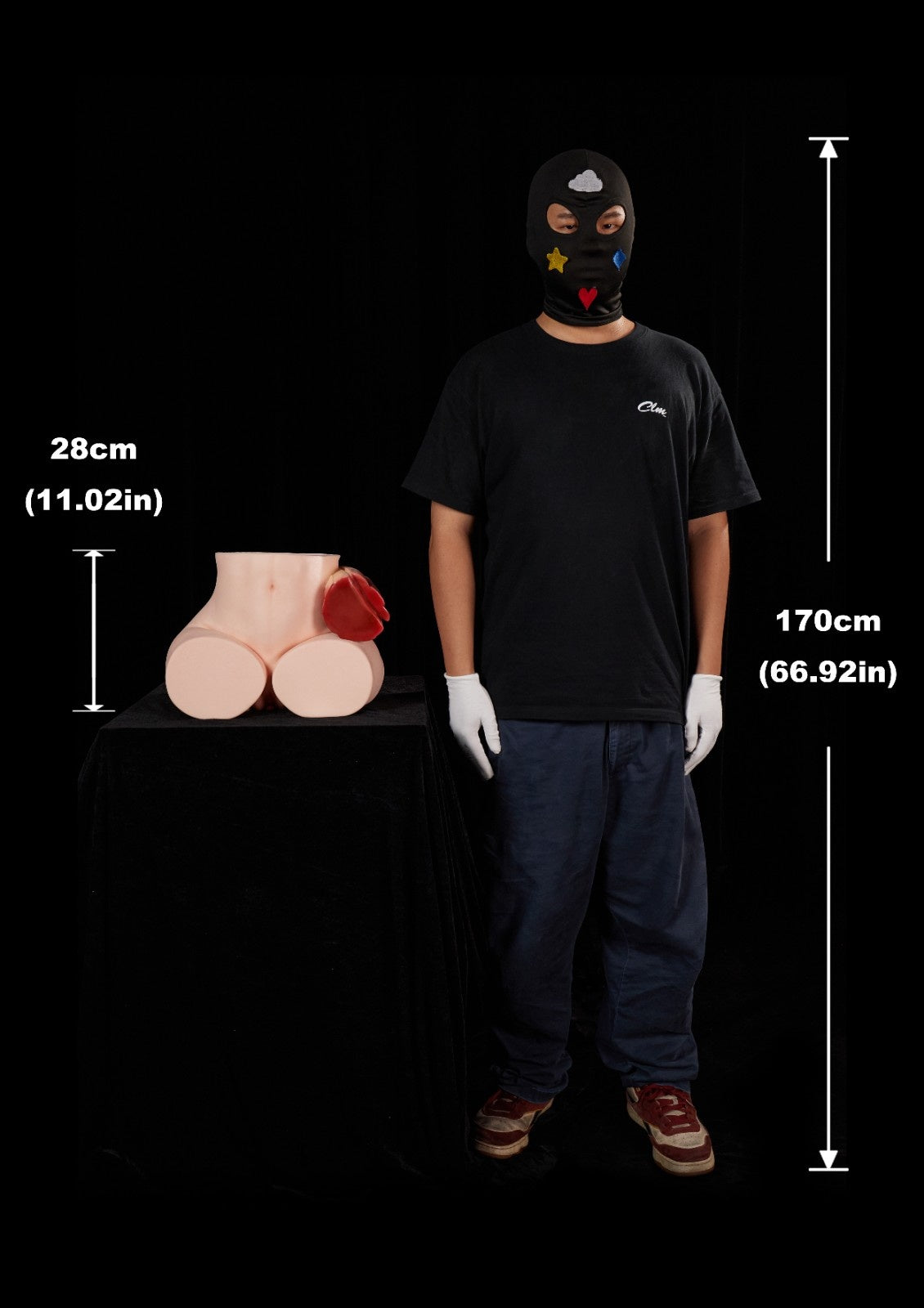 34.5cm (13.6") Silicone Gel Filled Butt Torso – PA-Theory
