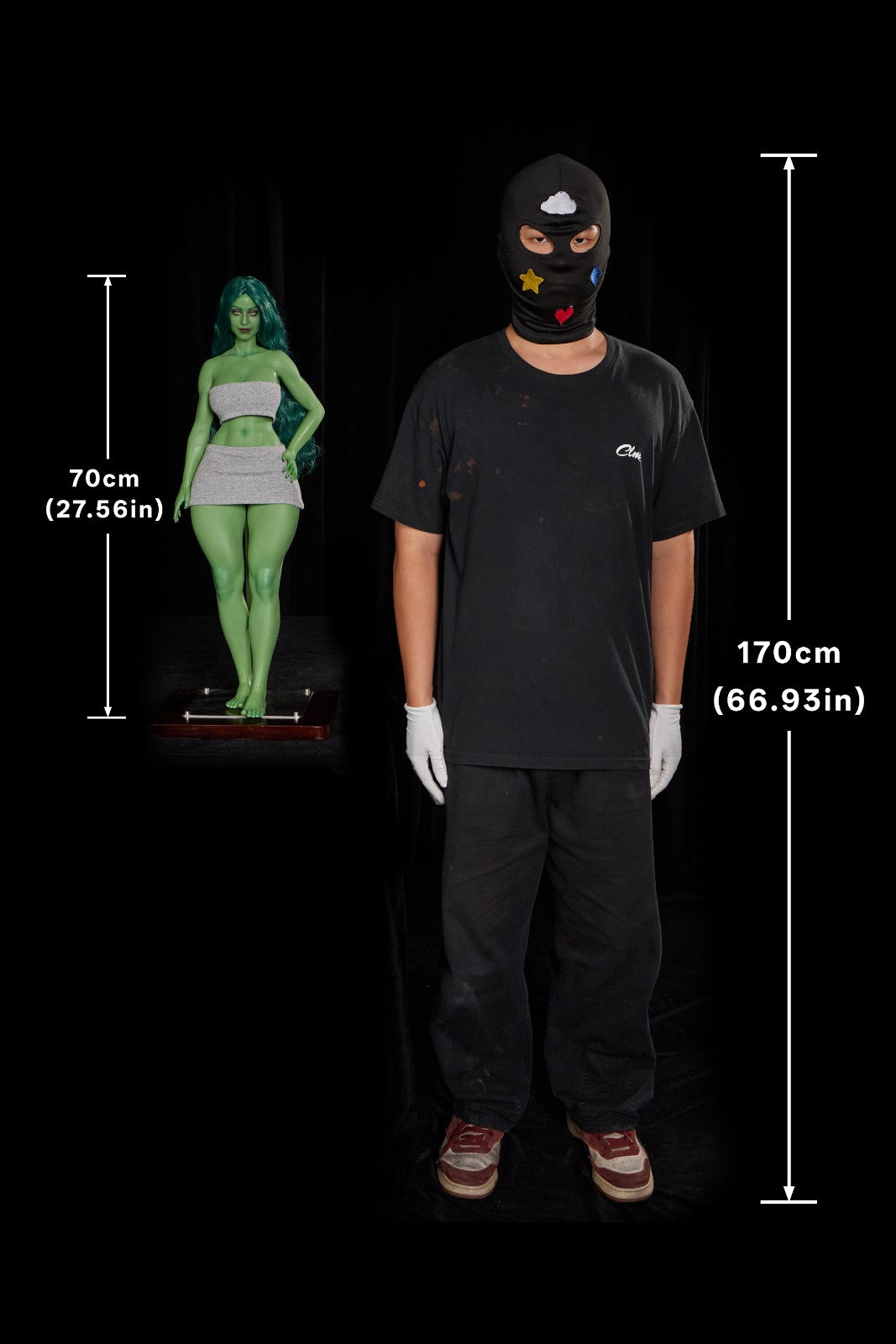 70cm (27.6") Green Witch Mini Silicone Sex Doll – Renee