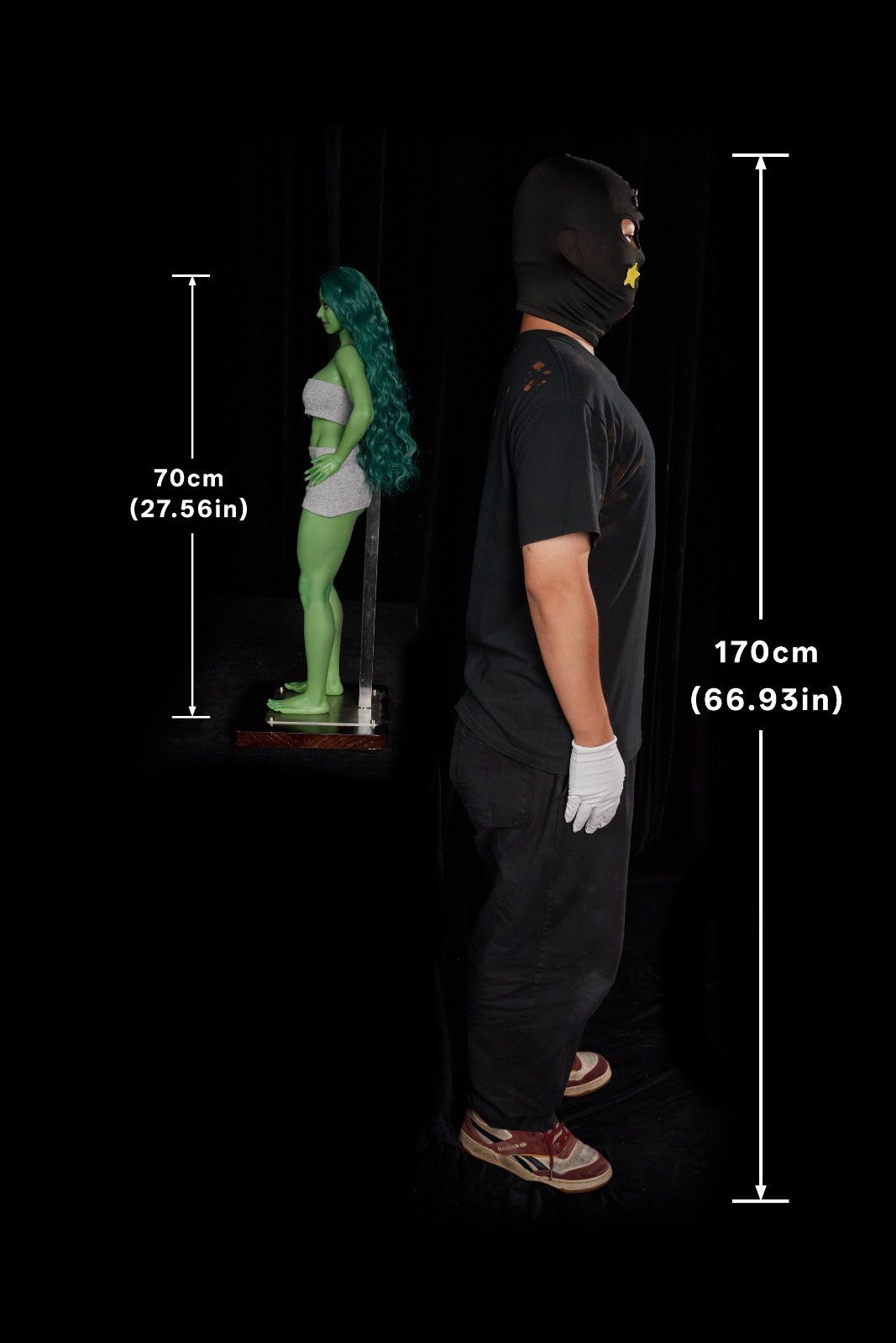 70cm (27.6") Green Witch Mini Silicone Sex Doll – Renee