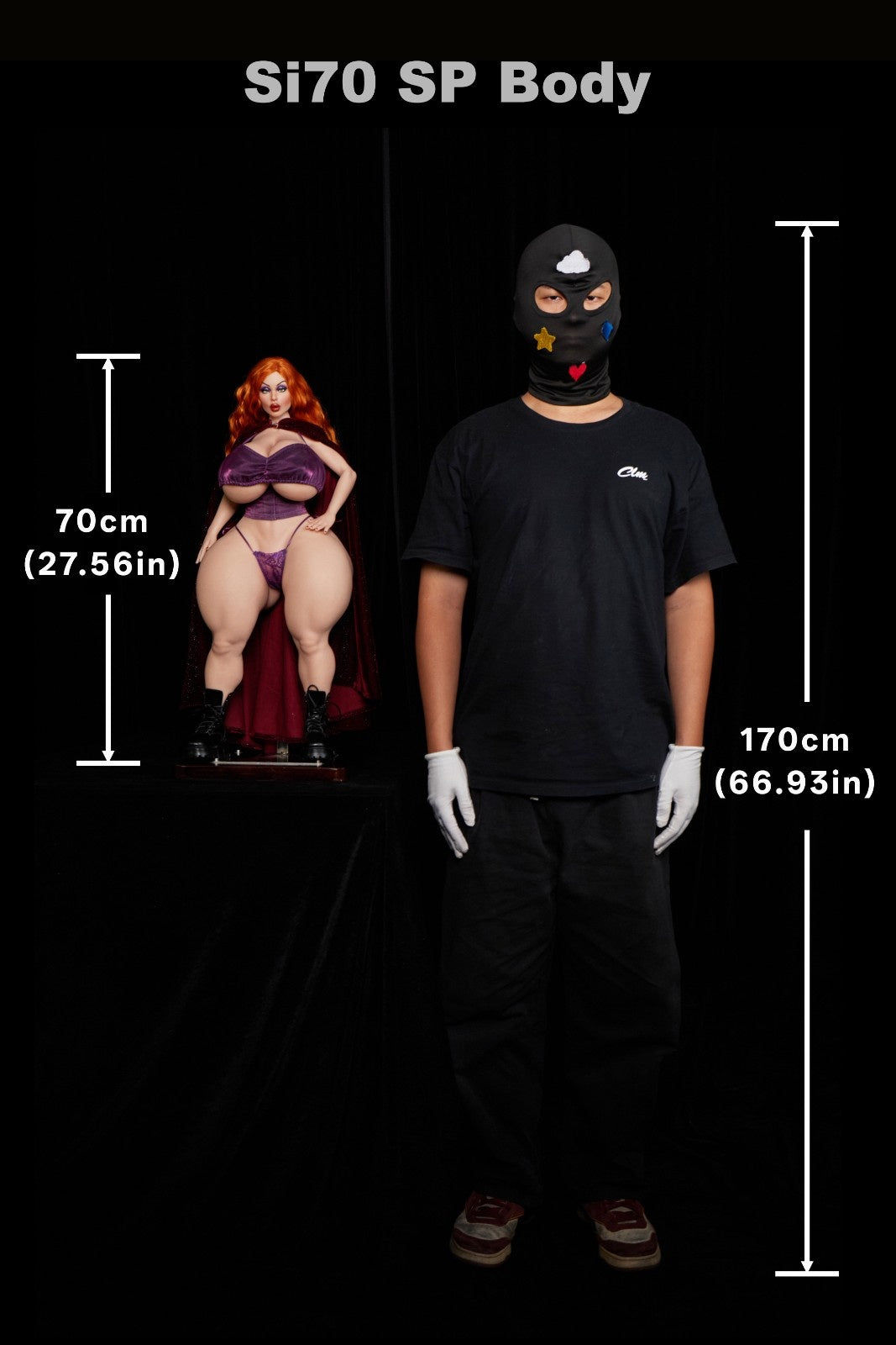 70cm (2ft4") Full Silicone Mini Sex Doll – SP