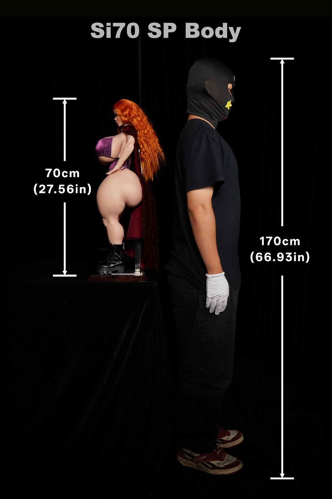 70cm (2ft4") Full Silicone Mini Sex Doll – SP
