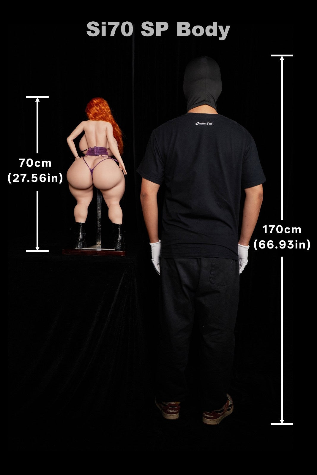 70cm (2ft4") Full Silicone Mini Sex Doll – SP