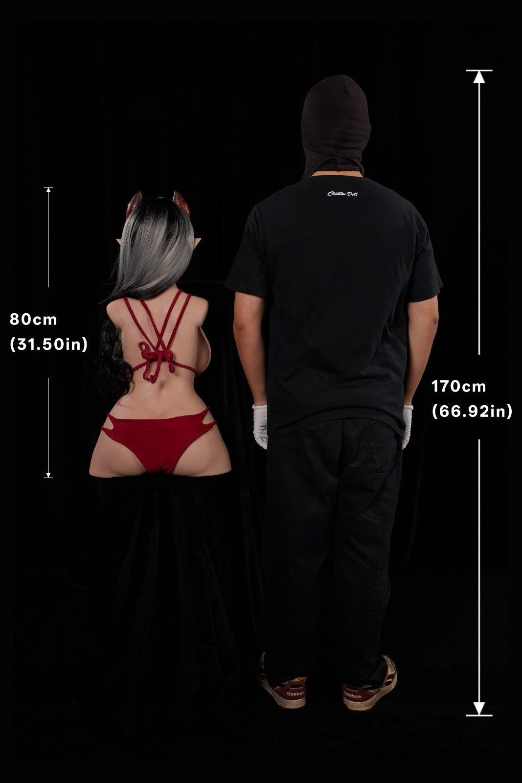 80cm (31.5") Demon Silicone Sex Doll Torso - G-Cup – Meru ULW664