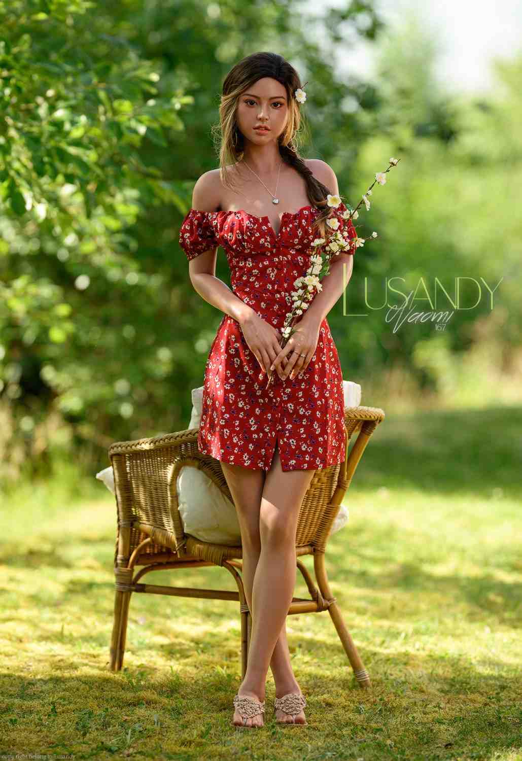 Lusandy Dolls 167cm (5ft4") Asian Silicone Sex Doll with Realistic Beauty - B-Cup - Naomi