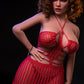 Ridmii 162cm (5ft3") Sexy Curly TPE Body Silicone Head Sex Doll - Anita