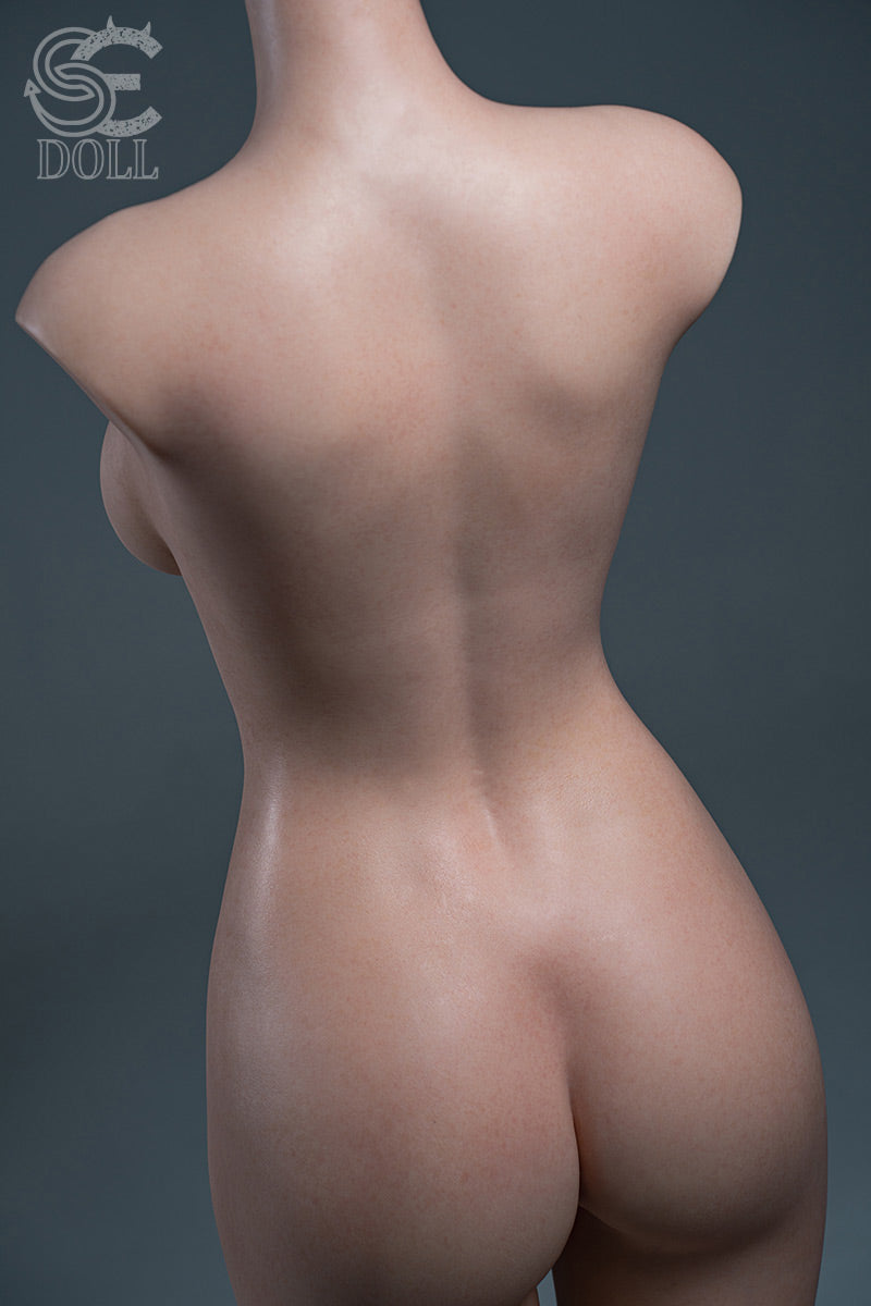 SE Dolls 114cm (3ft7”) Sexy Secretary Silicone Sex Torso- F-Cup - Zoe Ellis.A