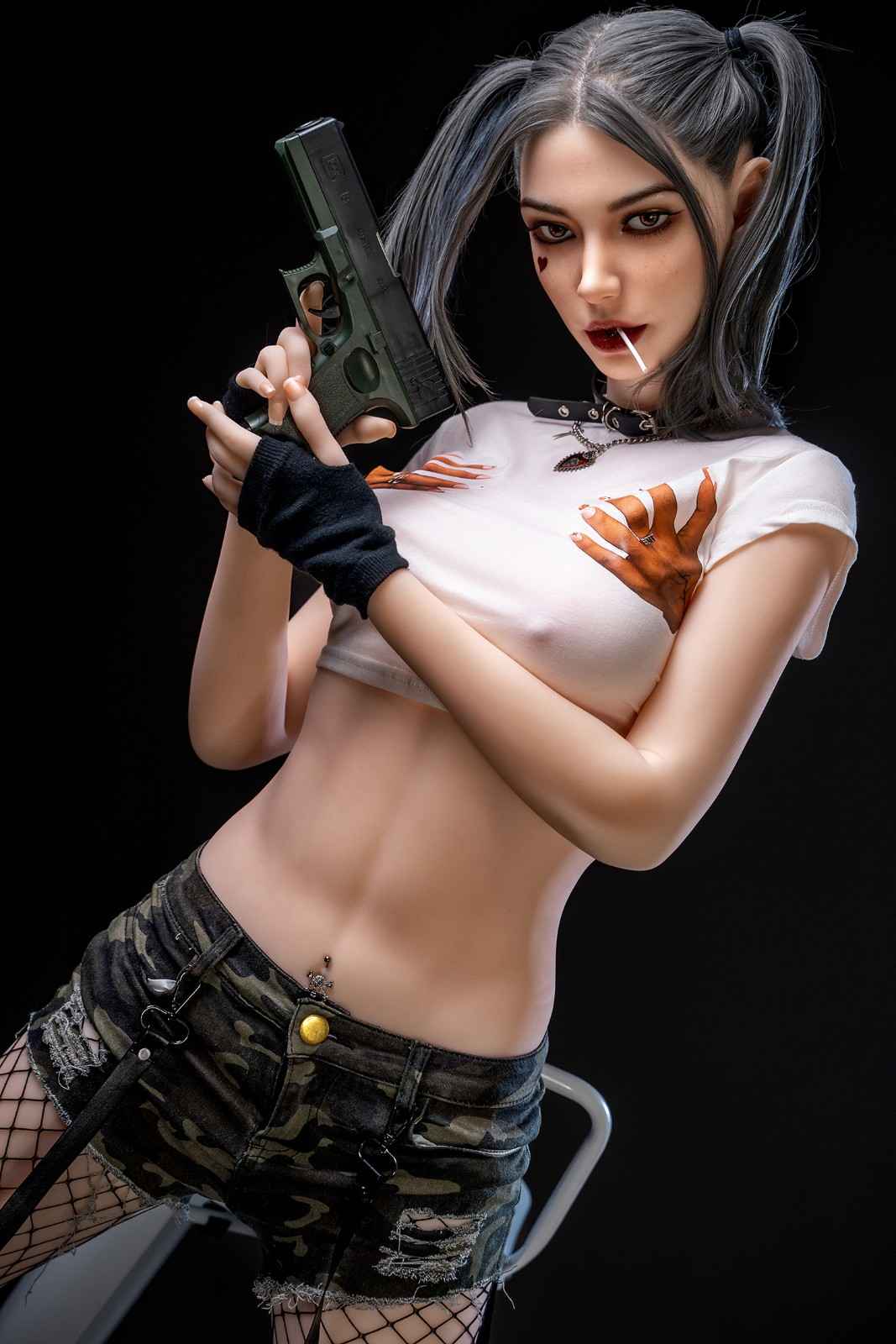 SY Dolls 173cm (5f8") Gothic Sex Doll with Movable jaw  - In Stock | Europe Only