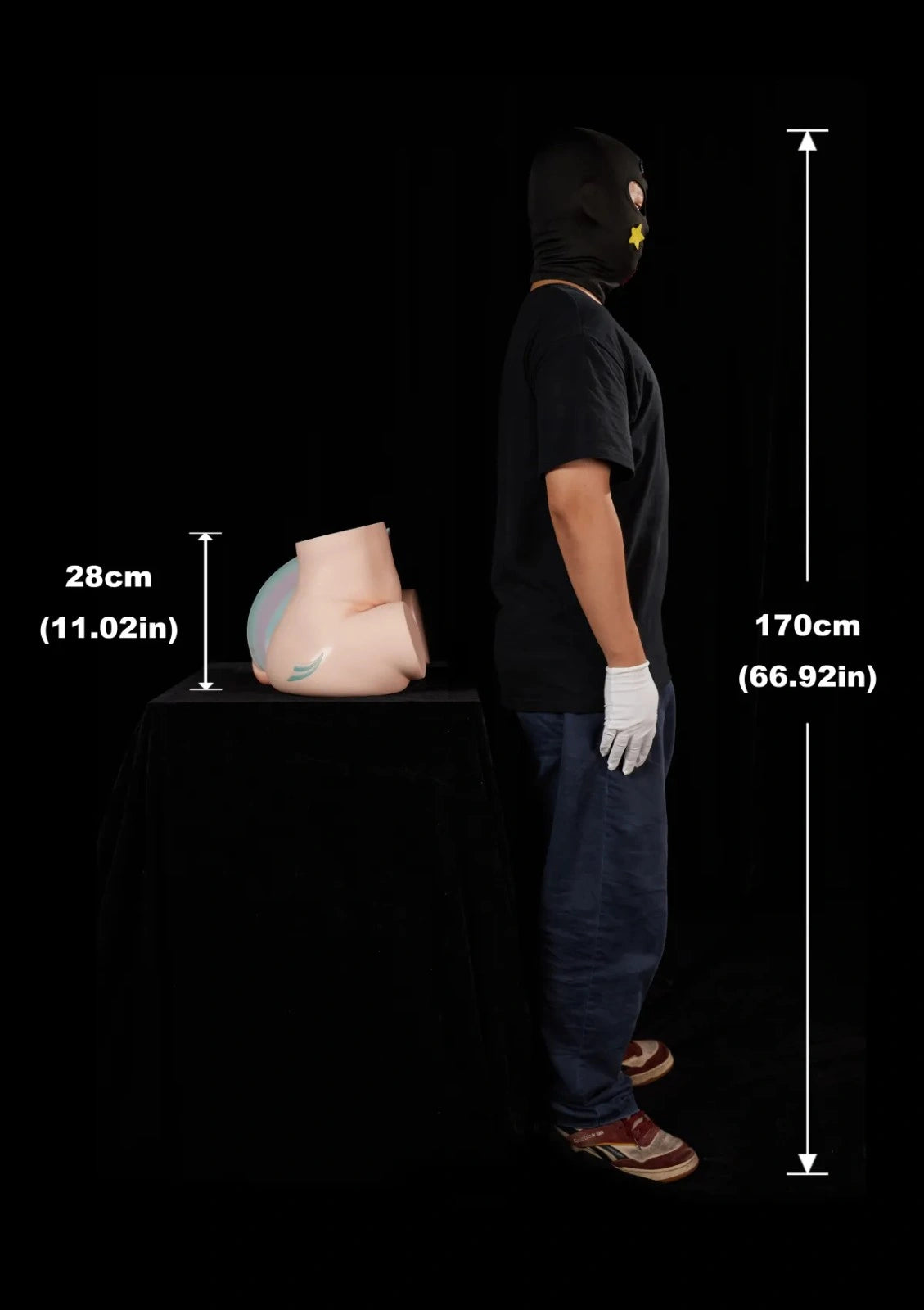 34.5cm (13.6") Pony Silicone Butt Torso – PA-Razor
