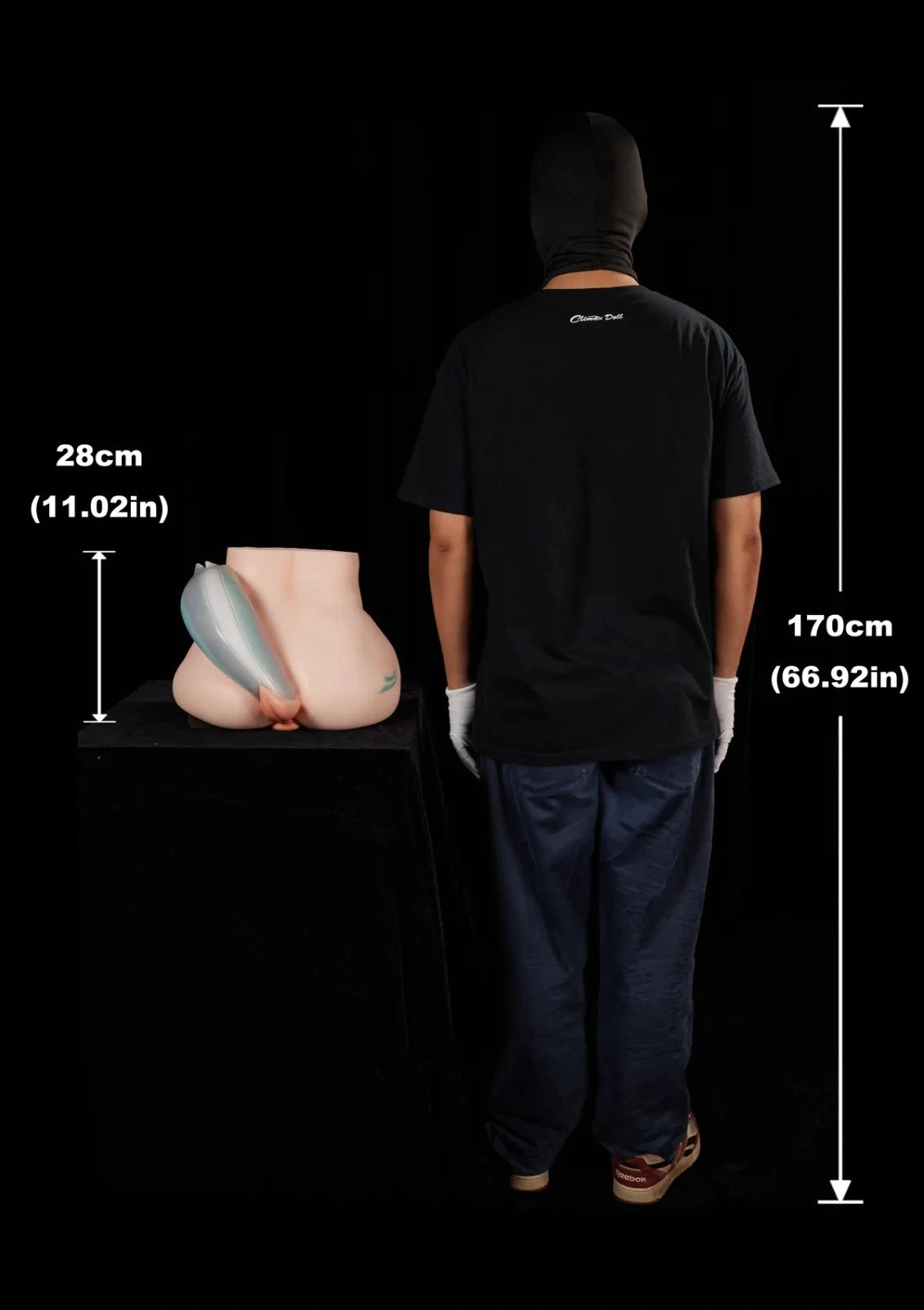 34.5cm (13.6") Pony Silicone Butt Torso – PA-Razor