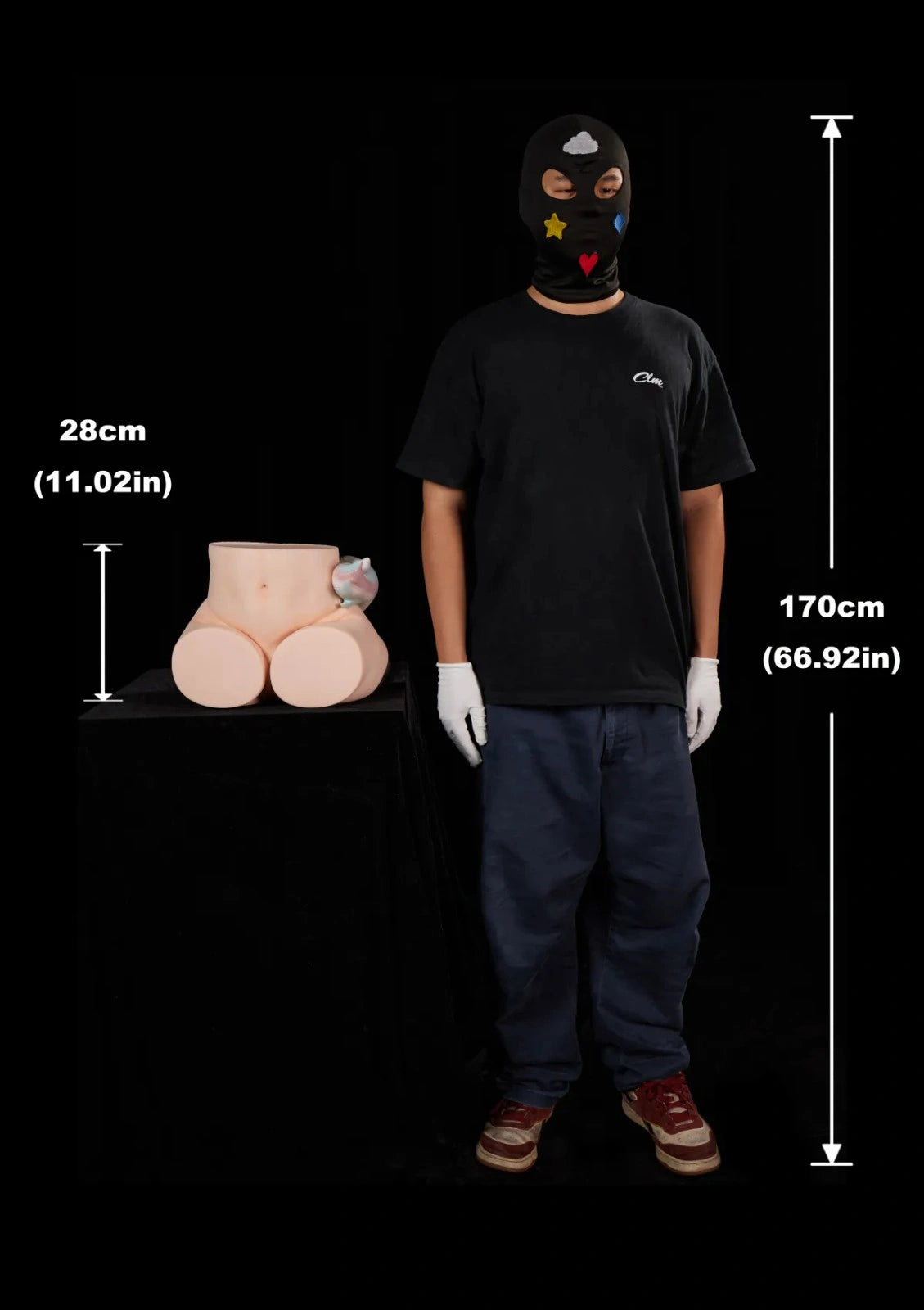 34.5cm (13.6") Pony Silicone Butt Torso – PA-Razor
